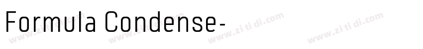 Formula Condense字体转换